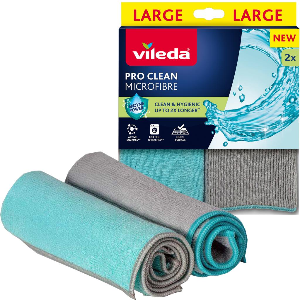Ściereczka Z Mikrofibry Z Enzymami Vileda Pro Clean 2 Szt.