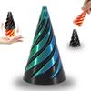 1 шт. Зеленый Пирамидальный Спиральный Конус Игрушка-Антистресс 3D Печатная EDC Игрушка Спиральный Конус Игрушка-Антистресс Для Снятия Стресса Идеальный Подарок для Детей
