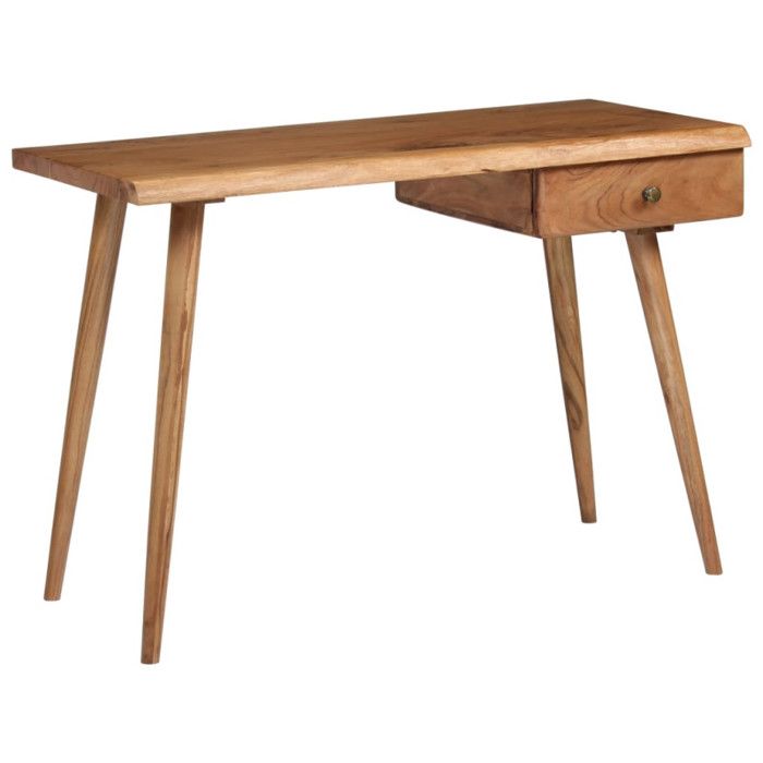 VidaXL Writing Table Solid Acacia Wood 110 X 50 X 76 Cm