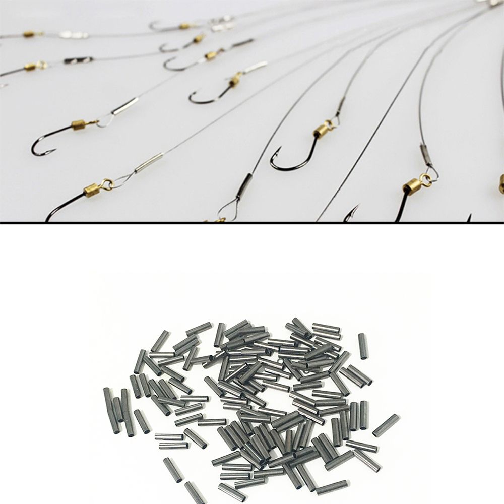 Portable Connector High Quality Fishing Wire Tube Crimp Sleeve Line Crimping Sleeves Single Copper