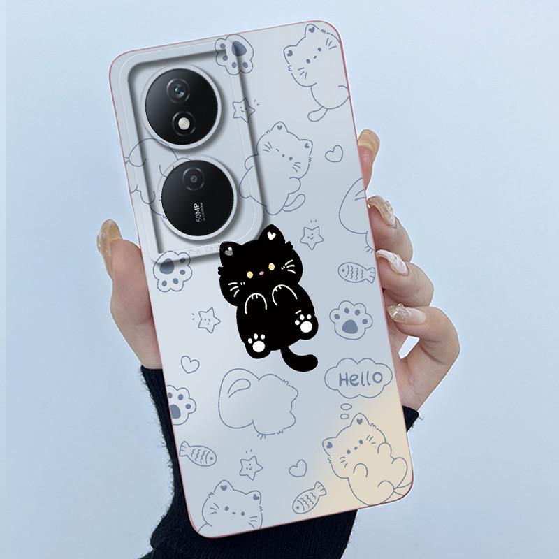 Case For Honor X7B X7 X7A Cute Panda Sweet Girls Cats Silicone Soft Cover Phone Camera Protection Casing Anti-Scratch Bumper