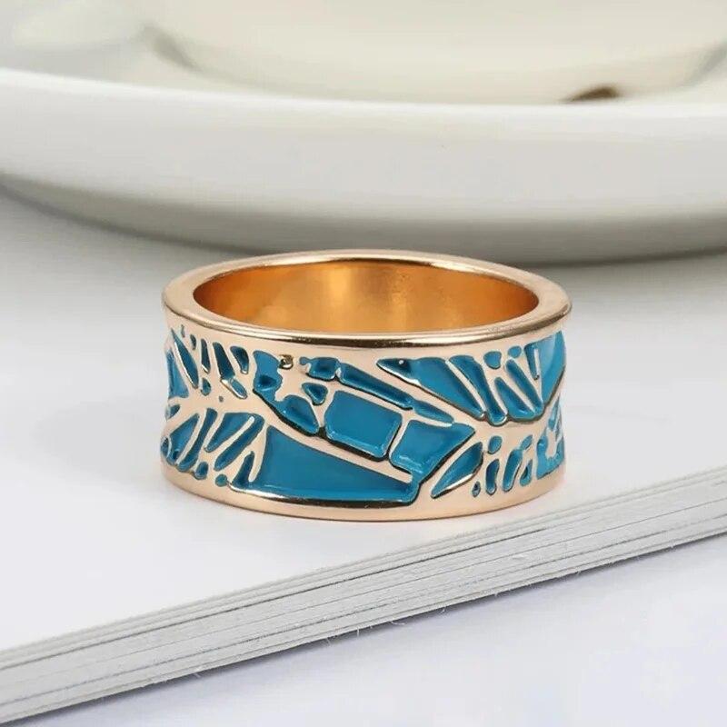 Huitan эстетическое эмалированное кольцо на палец с цветком для женщин, свадебная вечеринка, новинка 2023 года, кольцо серебряного цвета, роскошное ювелирное изделие с кубическим цирконием, подарок