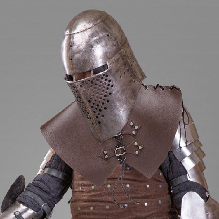 Средневековые Викингские Наплечники Регулируемые Воинские Двойные Наплечники Покрытие Плеча из Искусственной Кожи Накидка для Женщин Мужчин