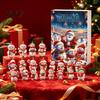 Christmas Advent Calendar 2026, Snowman 24 Day Countdown Box with Acrylic Hanging for Girls Boys Pendants, Festive Tree Decor, Holiday Gift Kids