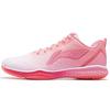 Li Ning Fabric TPU Gradient Shock Absorbing Non-Slip Wear-Resistant Breathable Lightweight Low-Top Badminton Shoes Women Sneaker Pink AYTP022-14