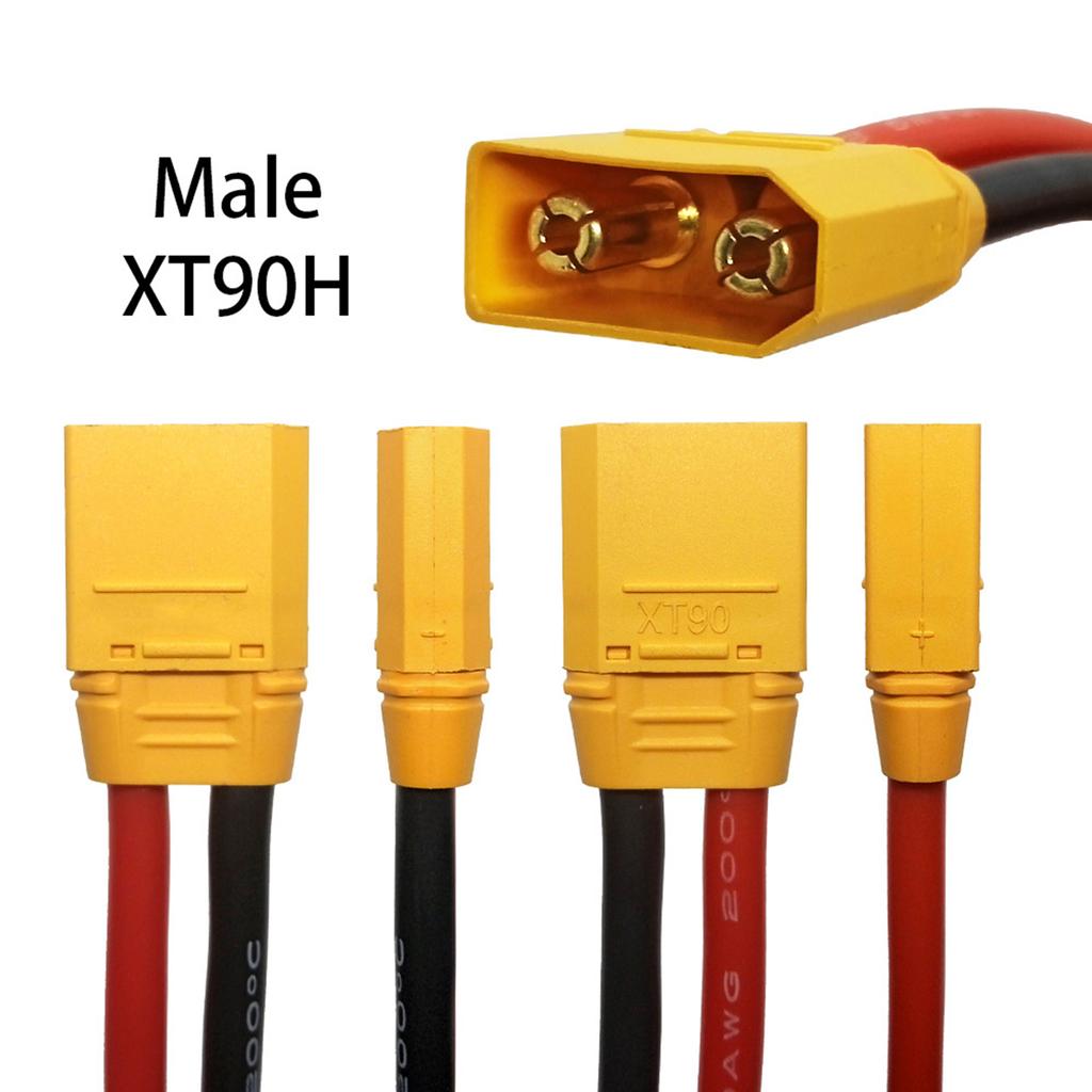 XT90 Plugs to EC5 Adapter XT90 Male to EC5 Female Converters for Seamlessly Battery Connection in FPV Application
