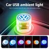 RUN1 For Volkswagen VW Colorful Car Ambient Light USB LED Atmosphere Lamp Portable Golf 4 5 6 7 Polo Jetta Sagitar Magotan Passat B5
