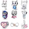 Медные Кошки Собаки Совы Животные Серия Шармы Бусины Подходят для Оригинальных Изысканных Браслетов DIY Ювелирные Изделия Подарки Аксессуар