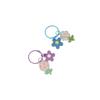 Ins Car Pendant Key Ring Colorful Bag Pendant Accessories Portable Acrylic Flower Key Chain  Women