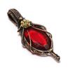 Garnet 999 Copper Wire Wrapped Pendant, Handmade Gemstone Pendant Jewelry, Gifts For Wife Brand New Pendant