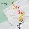 100Pcs Music Note Paper Clips Treble Clef Design Strong Clamping Force Music Page Holders Office School Supplies