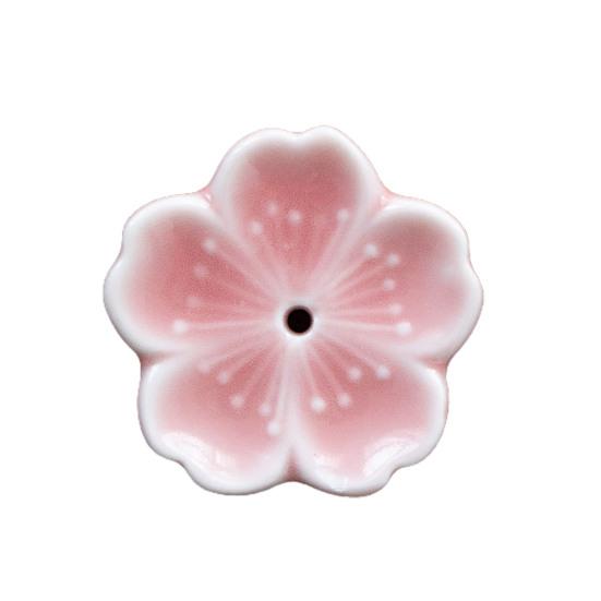 Реалистичная курильница для ароматерапии, полированная керамика, элегантный держатель для благовоний в виде цветка для подарков