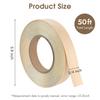 Good-Flexible Edge Band For Wood Veneer Roll, 3/4 Inch X 50 Ft Birch Edge Banding, Pre-Glued For DIY& Professional Projects