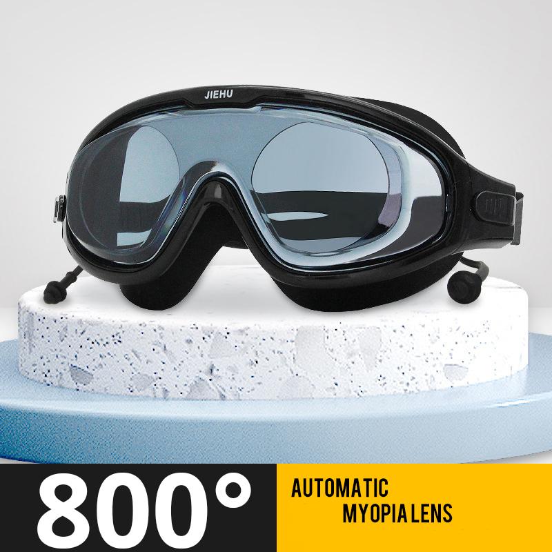 Очки для плавания при близорукости, оптические противотуманные очки для плавания, корректирующая маска для подводного плавания с диоптриями, бесплатные беруши и сумка для хранения