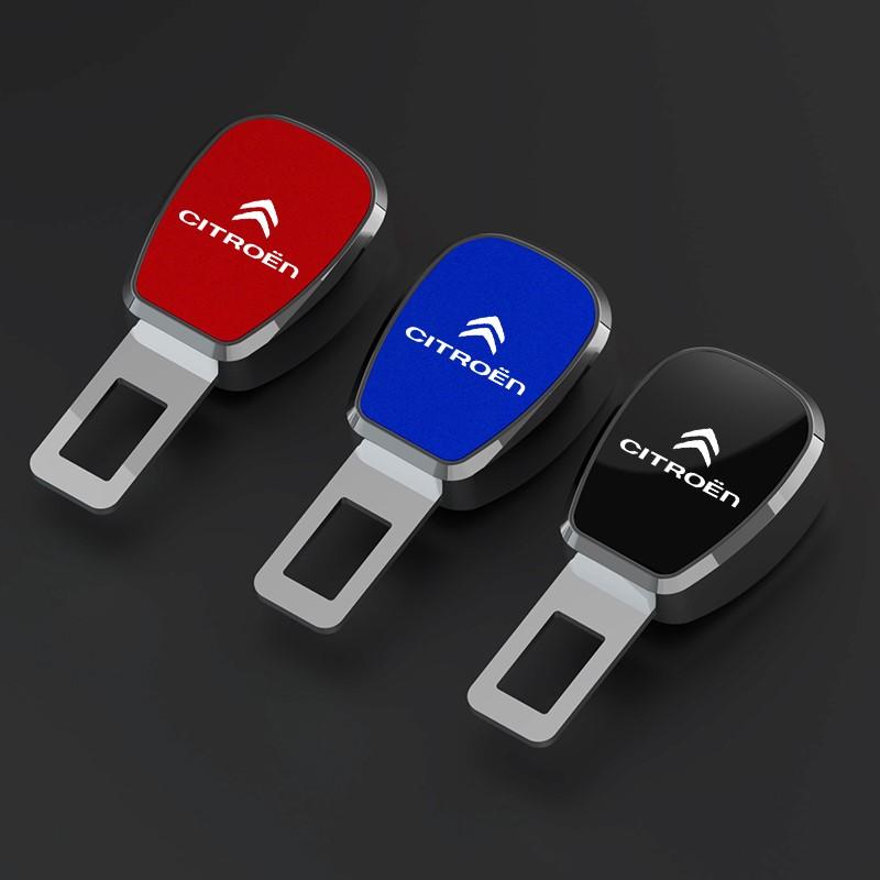 Для Citroen C4 C3 C2 C1 DS3 Berlingo Xsara Grand Picasso Cactus Расширитель зажима ремня безопасности автомобиля Металлическая пряжка-замок с значком