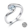 Engagement Wedding 925 Sterling Silver Ring For Women With Crystal Zircon Anniversary Gifts Fine Jewelry