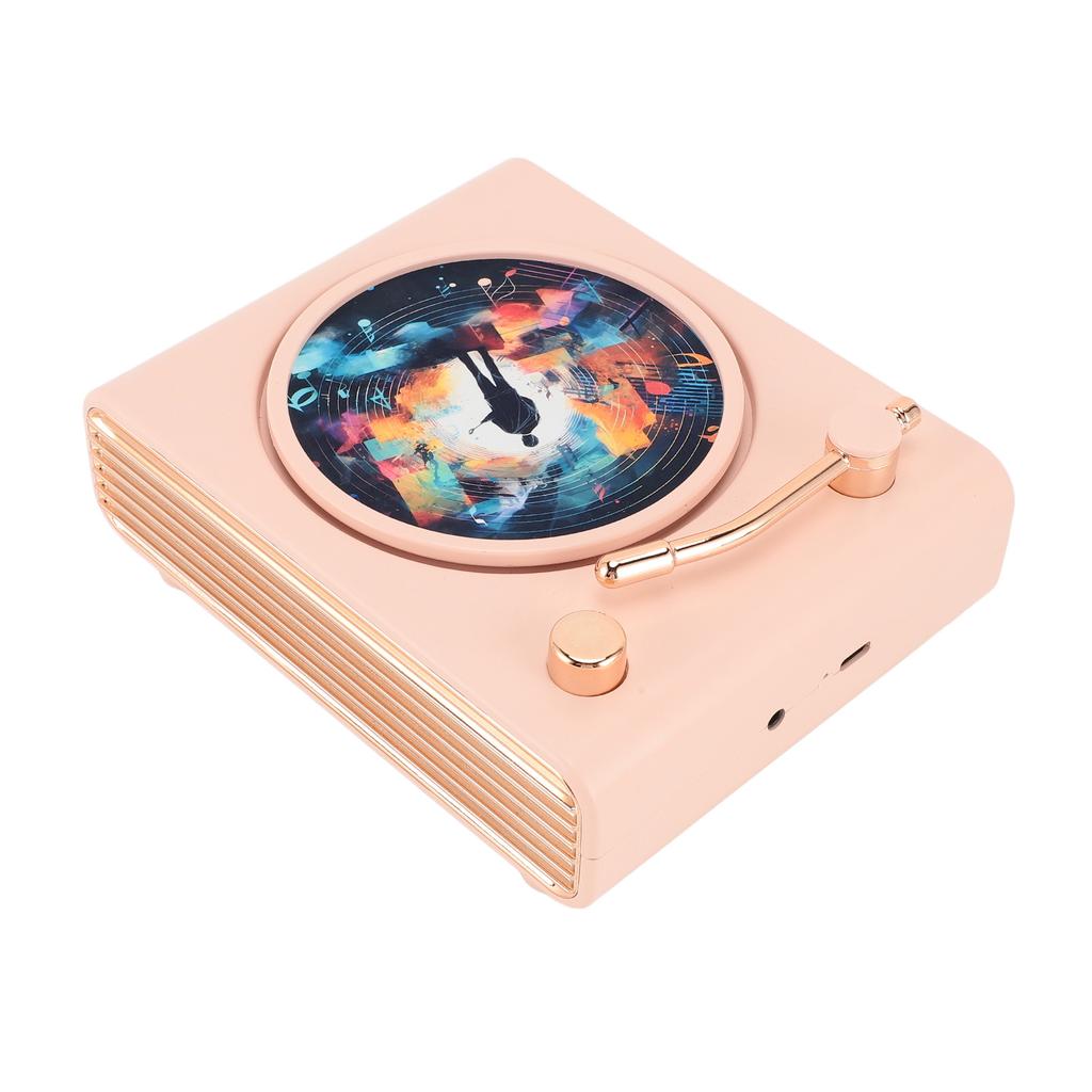 Bluetooth проигрыватель виниловых пластинок динамик винтажный HIFI качество звука красочный свет небольшой беспроводной динамик