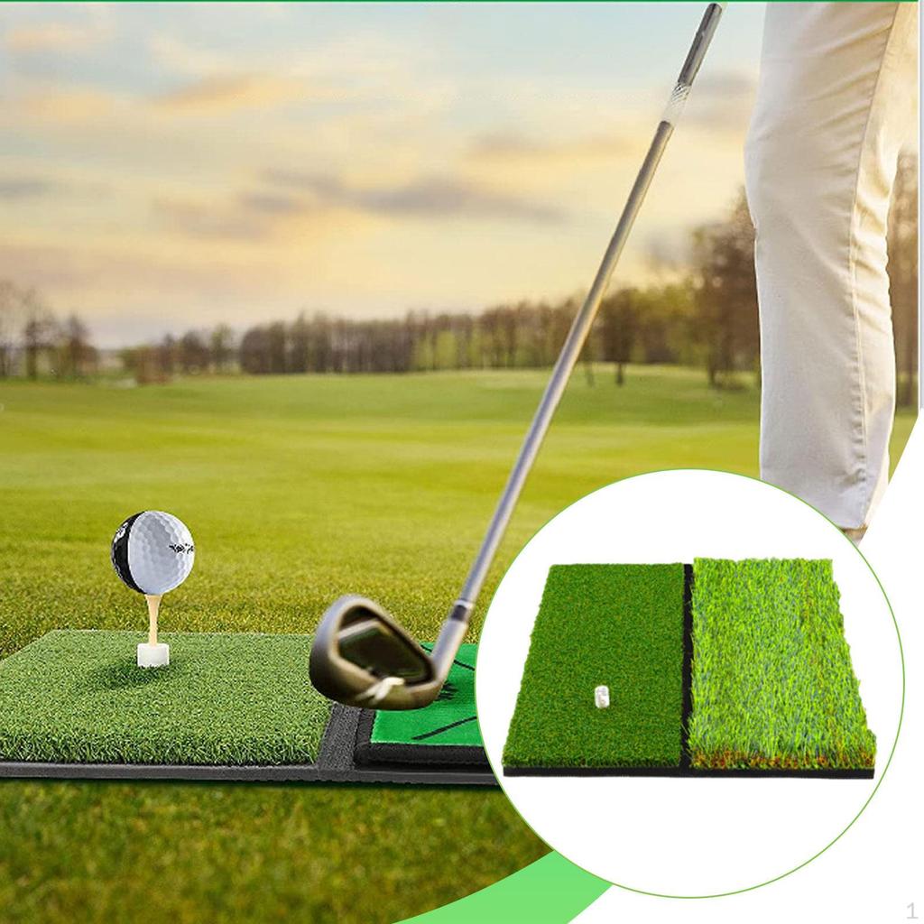 Golf Hitting Mat Green Foldable Driving Range Pad Improve Skills Equipment Backyard Games