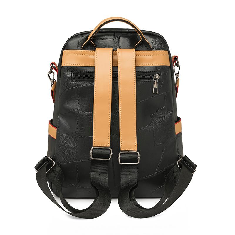 Женский рюкзак с цветными блоками, многофункциональная сумка через плечо, многоцелевой дорожный рюкзак