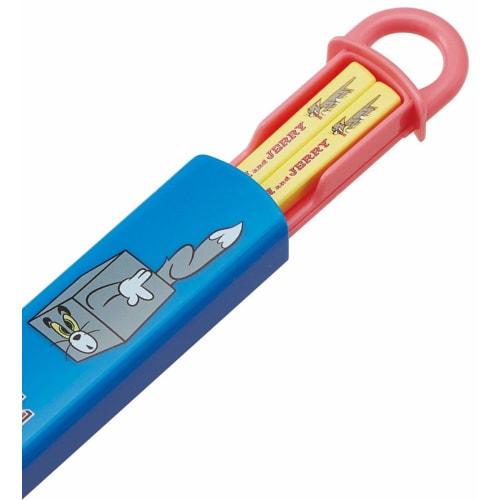 Skater Children's Antibacterial Slide and Chopstick Case Set with Tom & Jerry Art, Boys, Made in Japan (ABS2AMAG-A)