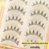 V-Shaped Female Group Eyelashes V01 Five Pairs