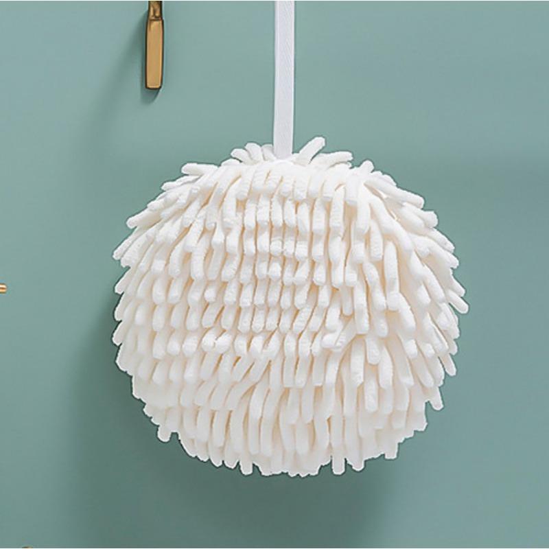 Мягкое утолщенное полотенце для рук из шенилла, быстросохнущее, впитывающее, подвесное полотенце для рук, кухонное полотенце для ванной комнаты