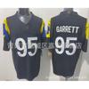 Mens Rugby Jersey Puka Nacua Los Angeles Rams Embroidered Third Generation Cotton Performance Shirt