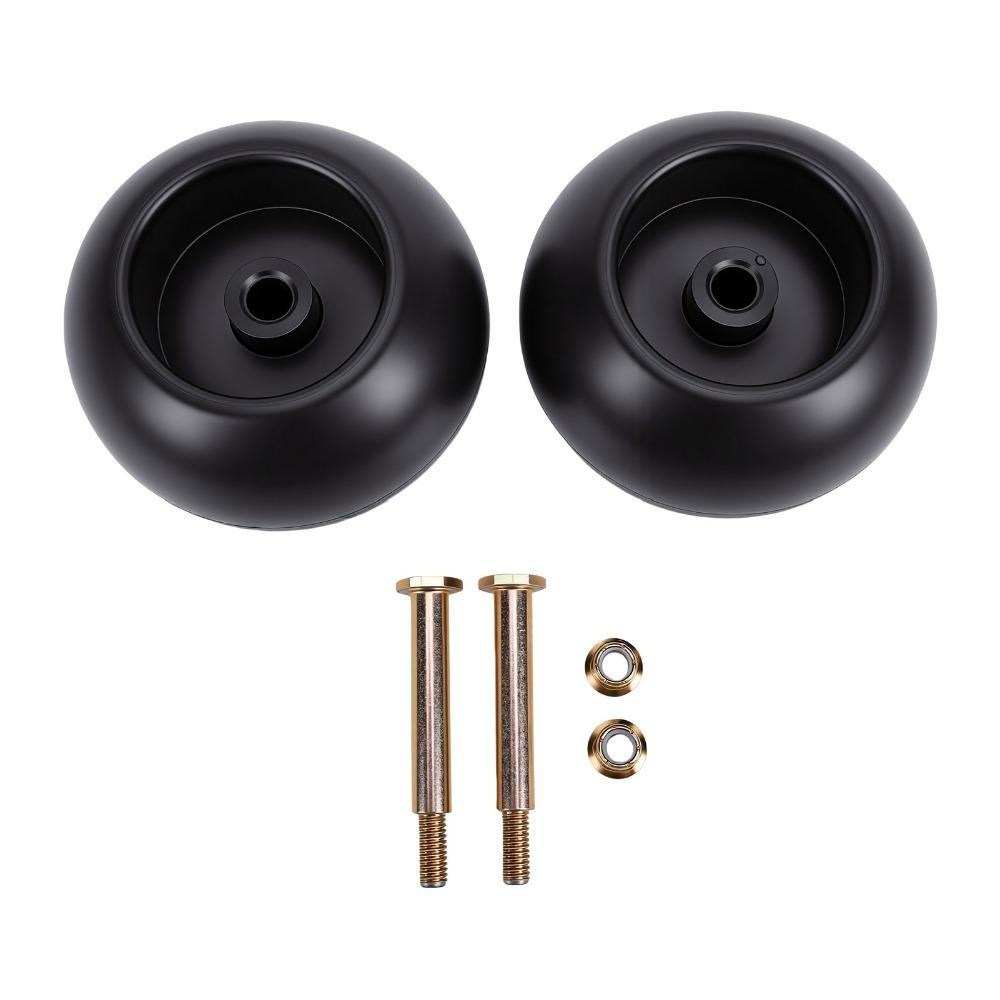 Durable Lawn Mower Deck Wheels PA Bolt On Kit Solid Riding Mower Wheels Lawn Mower Maintenance