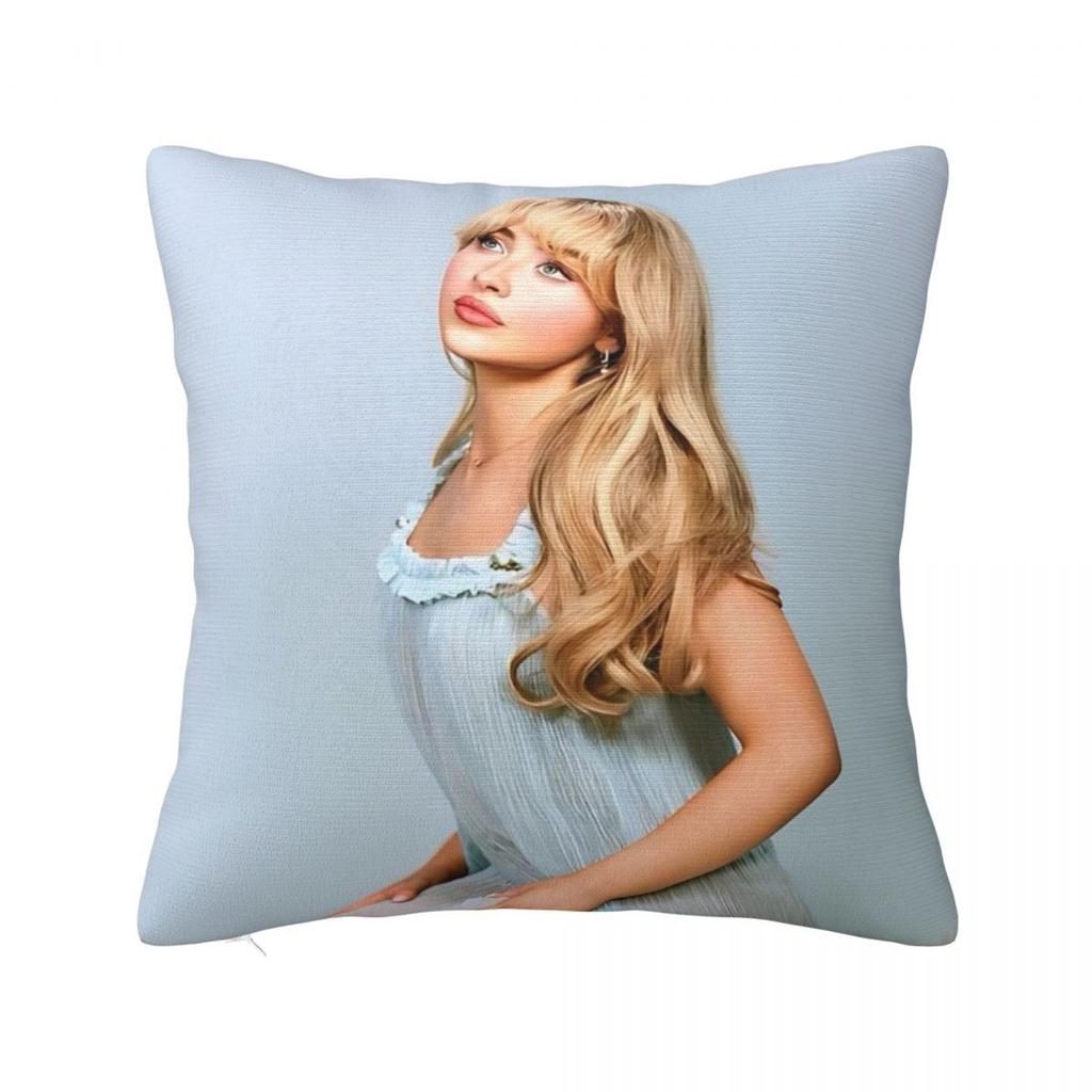 Singer Sabrina Carpenter Pillowcase Polyester Cushion Cover Decorative Pop Music Throw Pillow Case Cover Home Dropshipping 18'