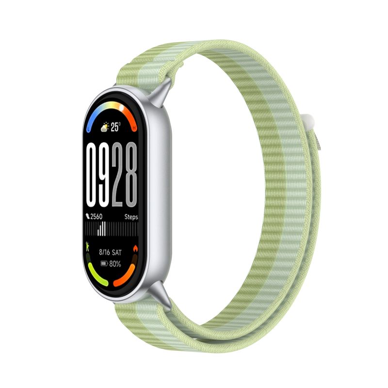 Дышащий нейлоновый ремешок для Xiaomi Mi Band 10 9 8, мягкий браслет Correa для Mi Smartwatch Band 9 10 с металлическим коннектором.