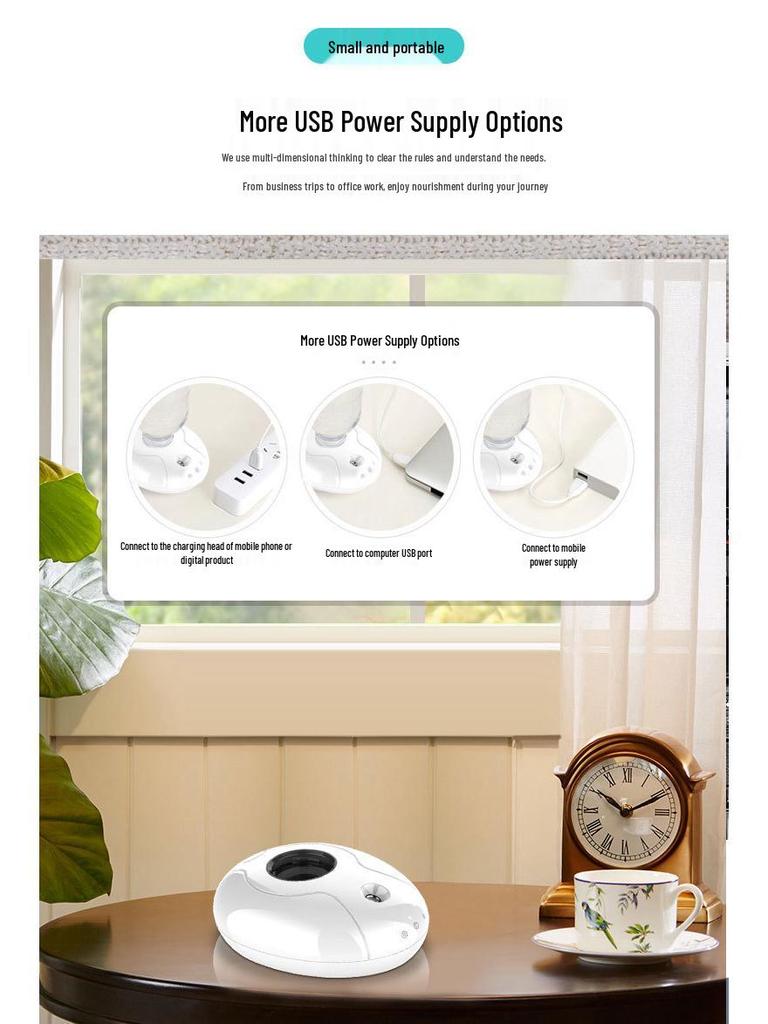 USB Тихий увлажнитель с распылителем для дома, автомобиля и спальни