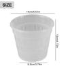 5 Pcs Meshpot Clear Plastic Orchid Pots With Tray Plastic Clear Flower Plant Repotting Desktop Plant Orchid Pot
