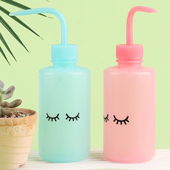 Бутылочка для очищения ресниц с изогнутым носиком 250 мл Инструмент для снятия макияжа с бровей и ухода за ресницами Многоразовая бутылочка с дозатором для салона красоты и домашнего использования