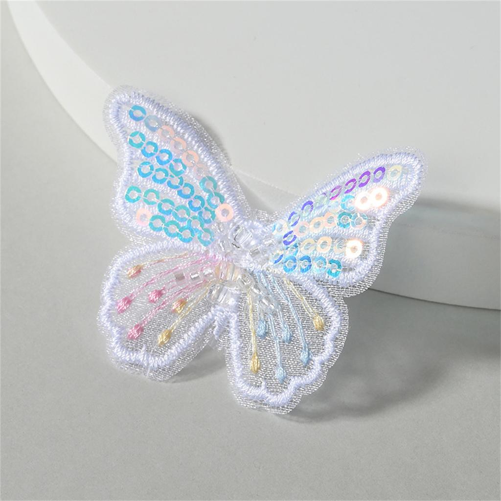 100 шт 62*48 мм изысканные пайетки вышитые сетчатые бабочки для DIY головных уборов заколки для волос декор одежды шляпы обуви швейные заплатки