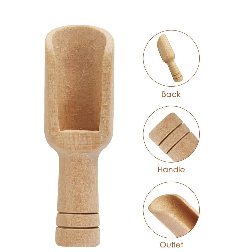 Baking Tools Kitchen Utensils Sugar Tea Spoon Bath Salt Spoon Coffee Tea Scoops Wooden Spoon