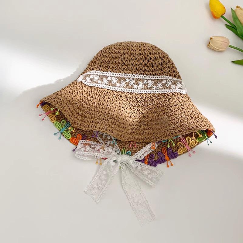 Women's Large Brim Foldable Breathable Straw Sun Hat for Summer Travel & Vacation