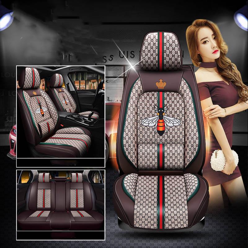 Чехол на автомобильное сиденье, универсальная зимняя подушка для автокресла, 5 мест, универсальный чехол для автомобильного сиденья, водонепроницаемый