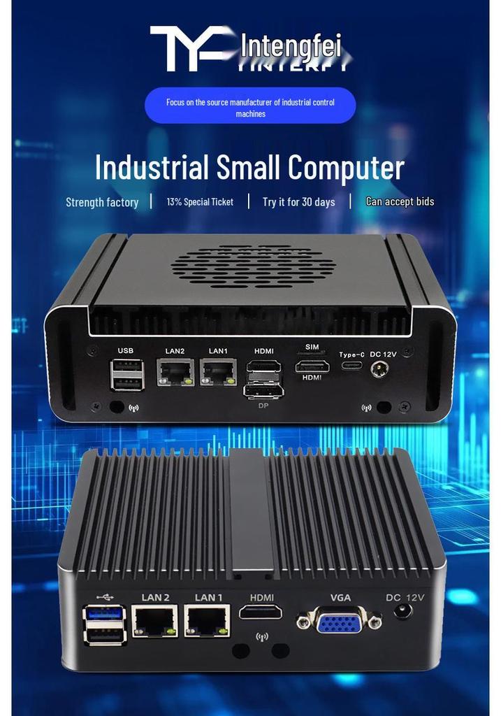 Yingtengfei N305 Celeron J1900 Двухъядерный Мини-промышленный компьютер x86 Контроллер