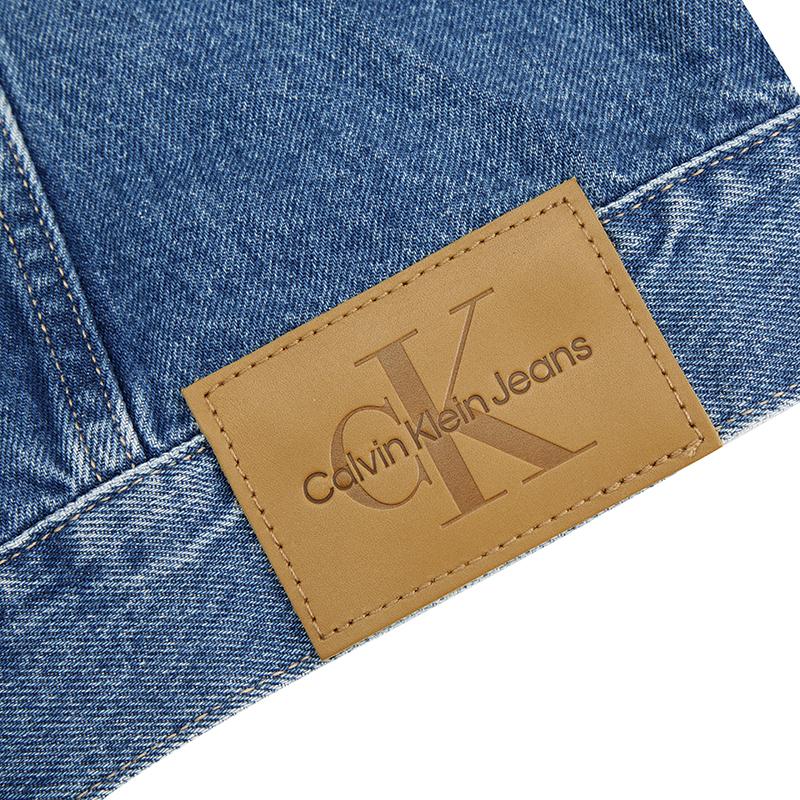 Calvin Klein Свободная короткая джинсовая куртка женская куртки Светло-голубой J20J224546-1AA