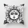 Home Bedroom Living Room Sofa Cushion Cover Decoration Sun Moon Mandala Series Pattern Printing Pillowcase
