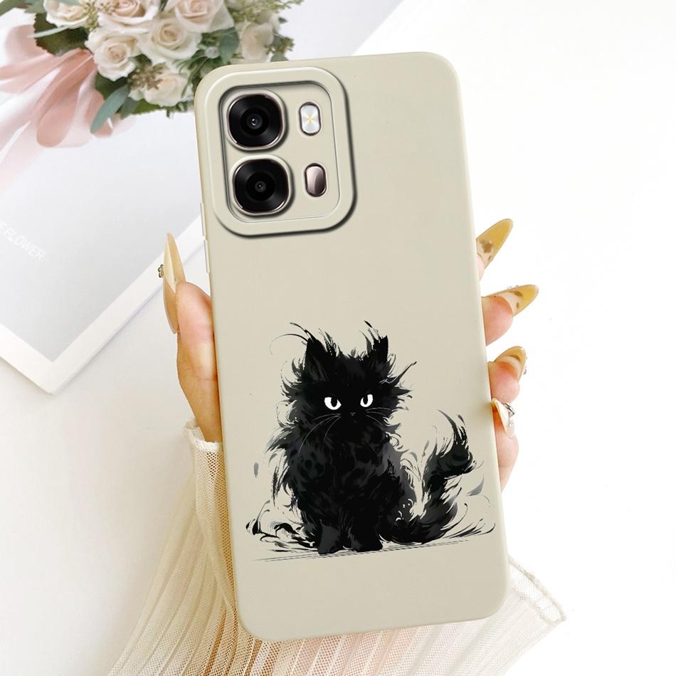 For Oppo A6s CPH2789 Cute Cat Flower Cartoon Phone Case For Oppo A6s 4G CPH2815 OppoA6s A 6S 5G Soft Silicone Covers Bumpers