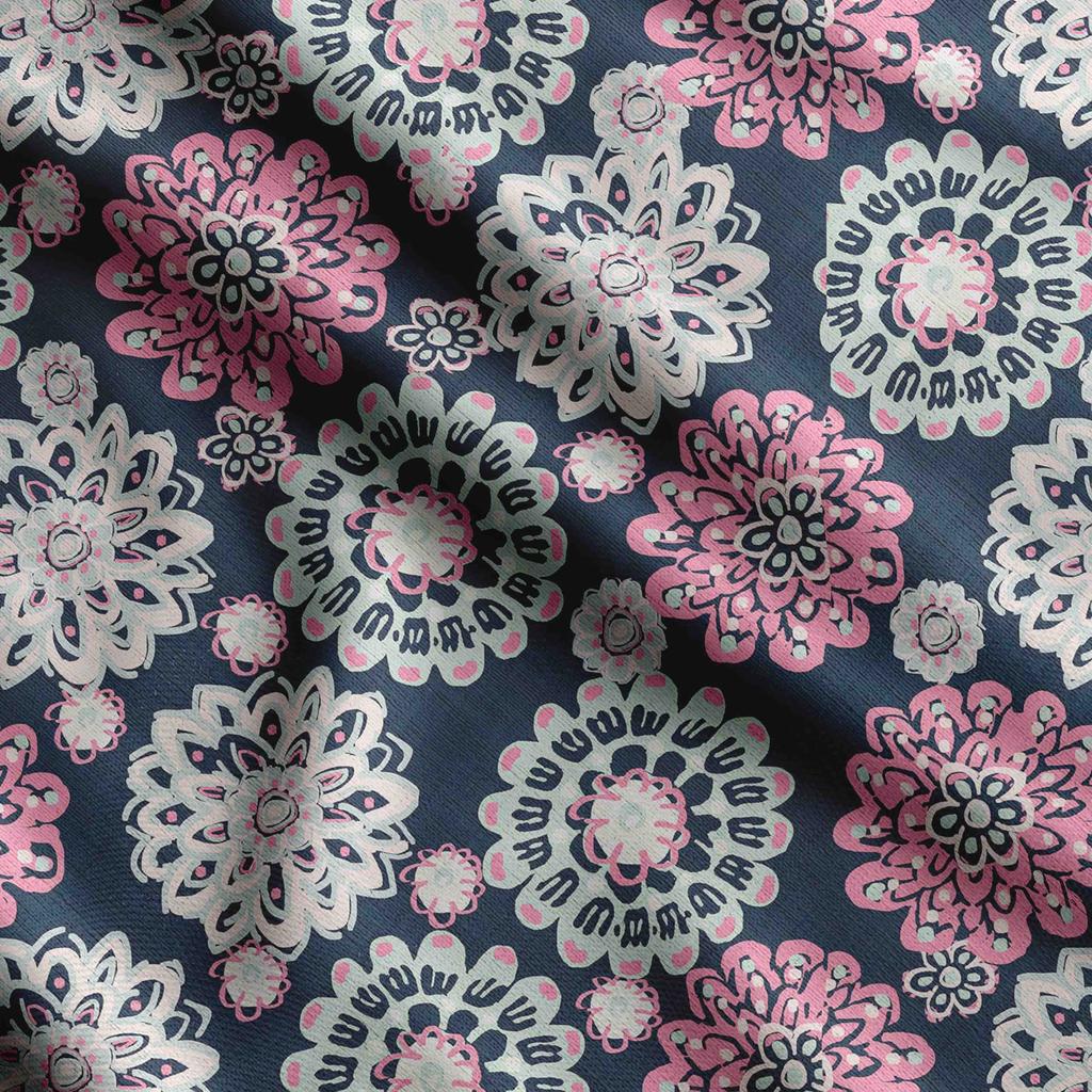 Soimoi Floral Print,  Cotton Cambric Quilting Fabric Sold by The Yard- 42 Inch Wide Medium Weight Cotton Fabric Sewing  Supplies