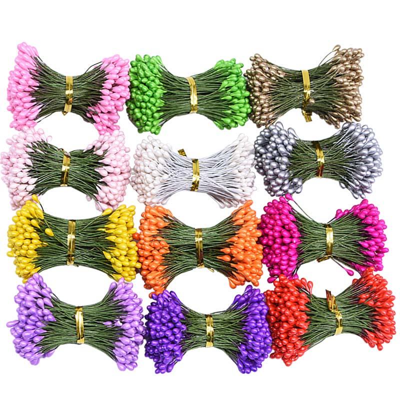 Mini Stamen Handmade Artificial Flowers Wedding Home Decoration DIY Christmas Scrapbook Accessories