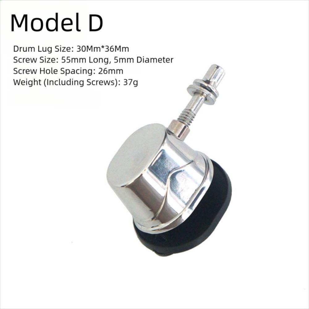 Cover Bracket Drum Lugs Fixing Screws Silver Drum Leg Parts Accessories for Drums Drum Lugs Leg