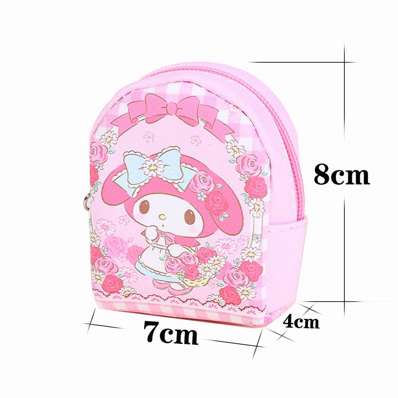 Мультяшный мини-рюкзак Куроми: Милый кошелек для монет и универсальное хранилище для наушников и помады