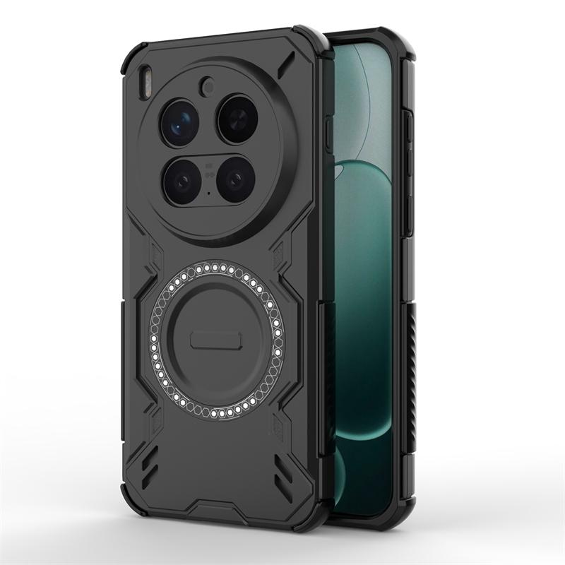 Для чехла Vivo X300 Pro Для Vivo X300 Pro Противоударная броня Магнитная адсорбция Беспроводная зарядка Задняя крышка Для чехла Vivo X300 Pro
