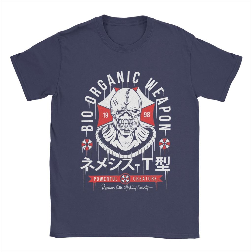 Men T-Shirts Bio Organic Weapon Residents Evils Novelty 100% Cotton Tees Short Sleeve T Shirts Round Neck Clothing Gift Idea