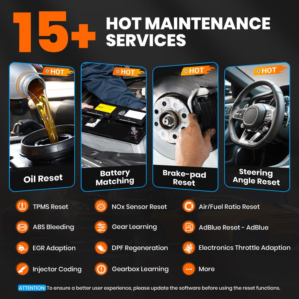 ANCEL FX6100 OBD2 Car Diagnostic Tools All System Code Reader 15 Reset Automotive Scanner WiFi OBD2 Scanner Lifetime Free Update