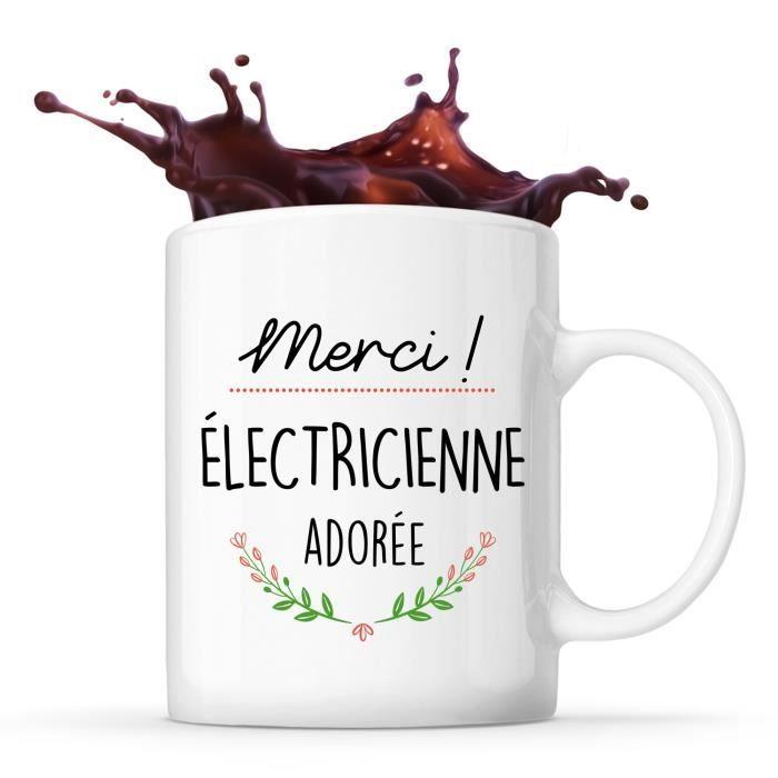 Mug - Thank You - Beloved Electrician - Ceramic - 325 Ml - Dishwasher and Microwave