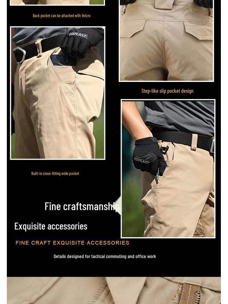 Тактические мужские водонепроницаемые брюки облегающего кроя Angken: Износостойкий, Пятноустойчивый, Повседневный уличный стиль на весну/осень